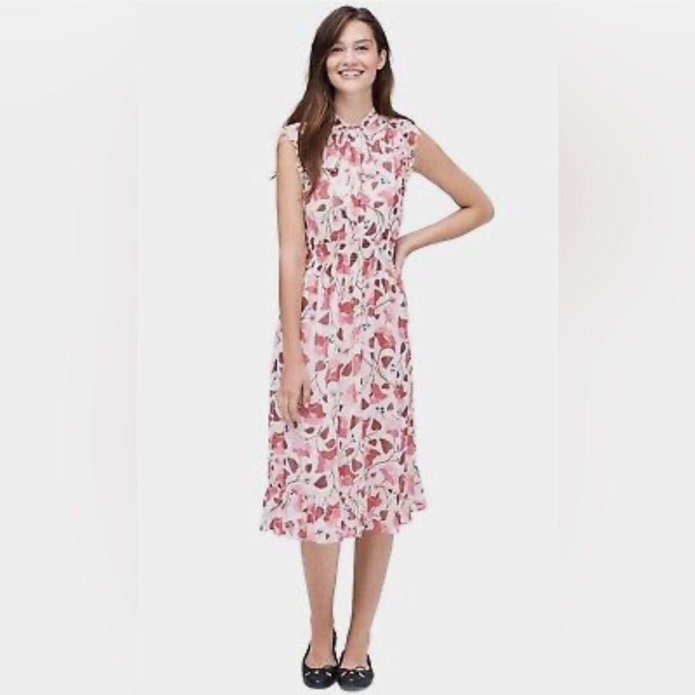 Kate Spade Nouveau Bloom Sleeveless Dress in Pink Sand Size Medium